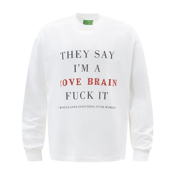 American Street Fashion Printed Letter Long Sleeve sweater