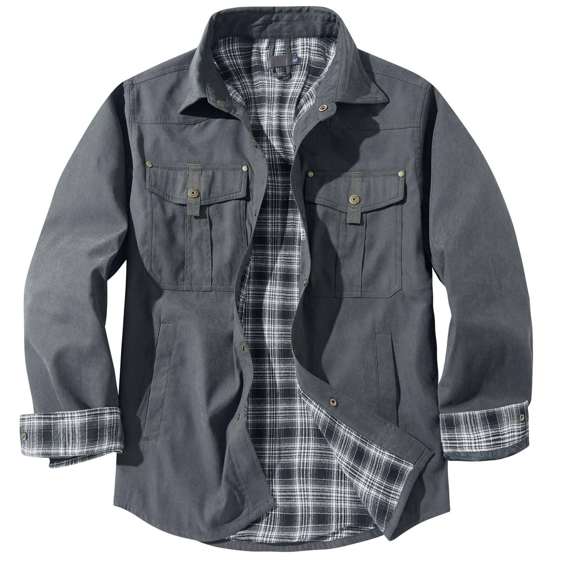 Lapel Plaid Flannel Casual shirt