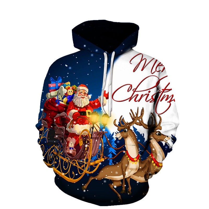 Santa claus Christmas Printed Hoodie