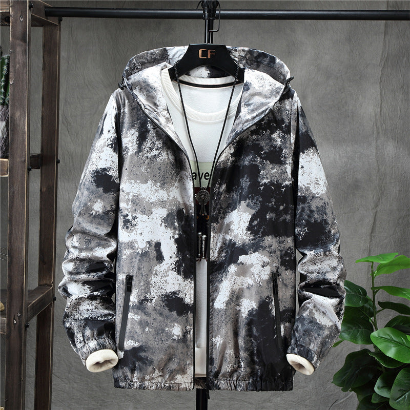 Trendy Patchwork Camouflage Men's Jacket