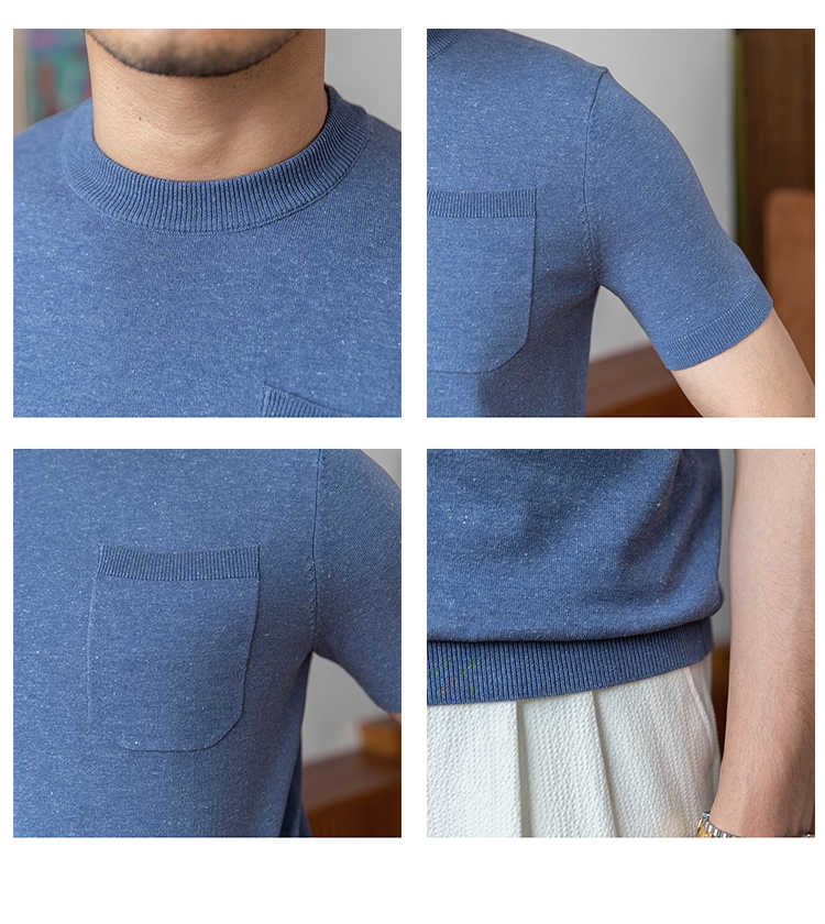 Round Neck Short Sleeve Retro T-Shirt
