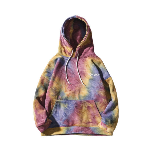 Tie-dye loose hoodie