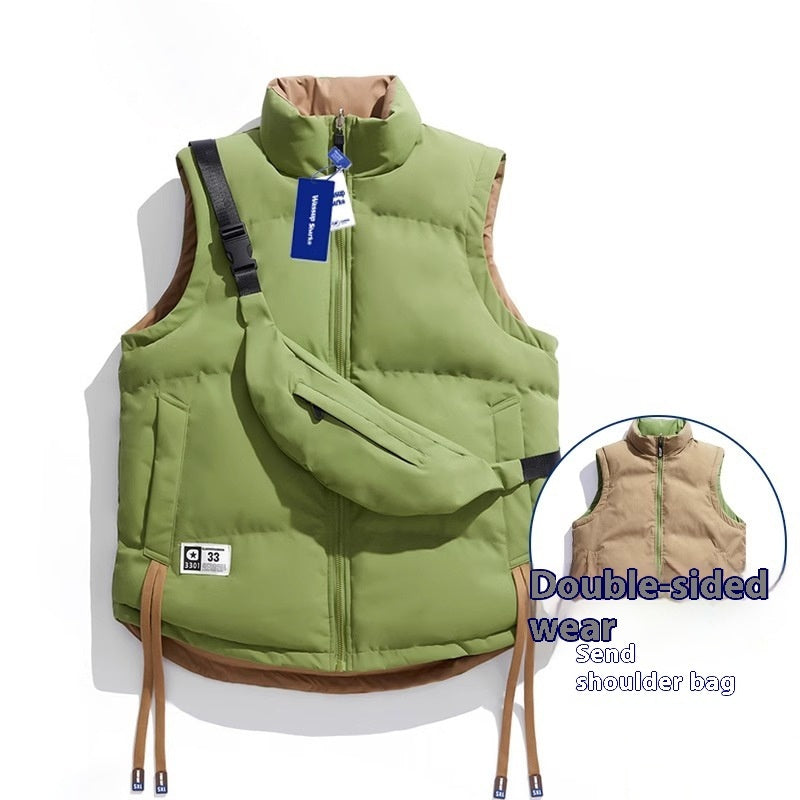 Gilet in cotone bifacciale per uomo e donna