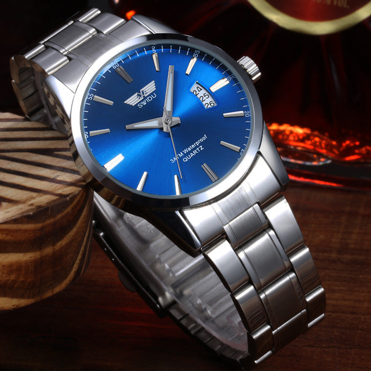 Men's steel watch