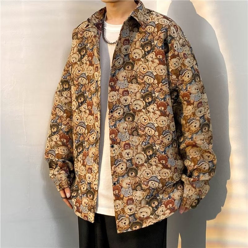 High Street Stitching Plaid jacket For Men