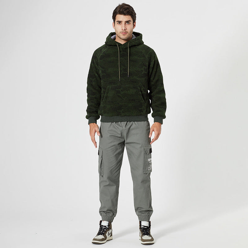 Loose Casual Hooded Pullover Jacket Men