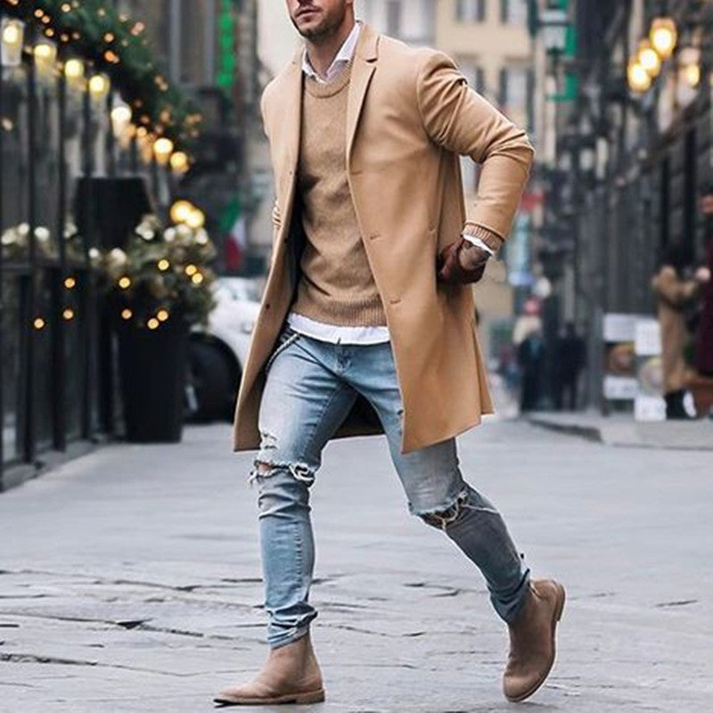 Men's Slim fit Trench Coat