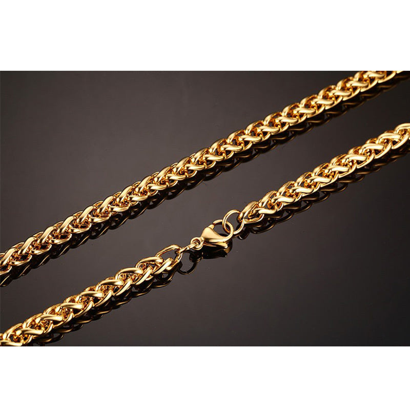 Hiphop Stainless Steel Necklace Curb Cuban Link Chain