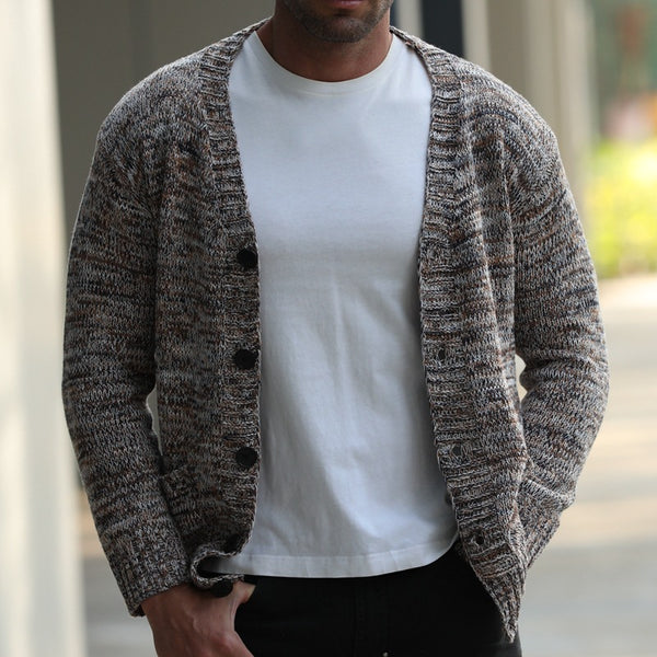 Men's Autumn And Winter Thin Mixed Wool Sweater