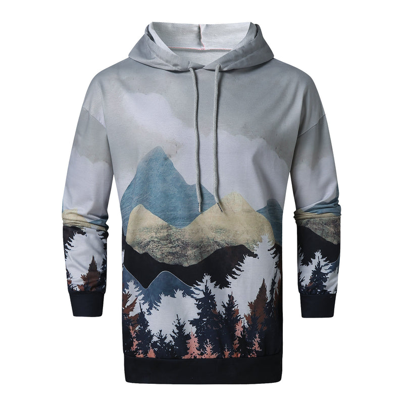 Printed Super Flexible Casual Hoodie