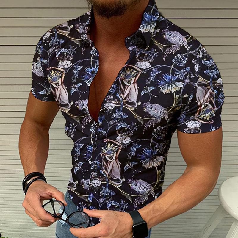 Summer Beach 3D Printed Shirt Men's Cool shirt