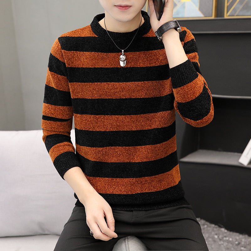 Men's Chenille Crew Neck Sweater Youth