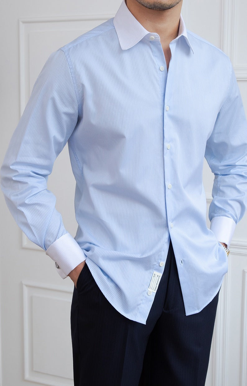 Wall Street Striped Business Shirt