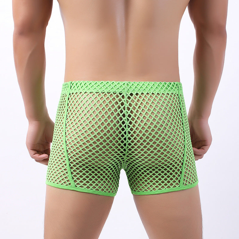 Men's Boxers Shorts Fishnet Breathable And Transparent underwear