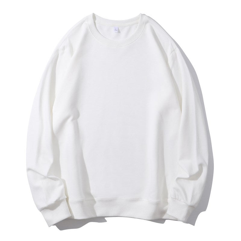 Loose Shoulder Terry Round Neck Sweater