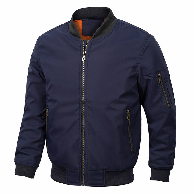 Men's Plus-sized Flight Jacket