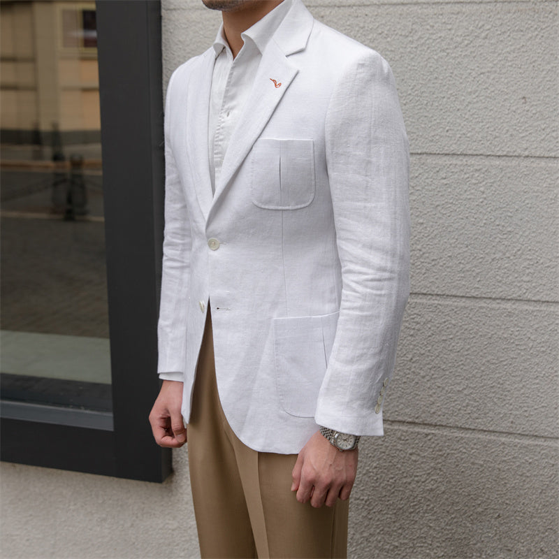 Thin Breathable Linen Casual Suit All-match Jacket