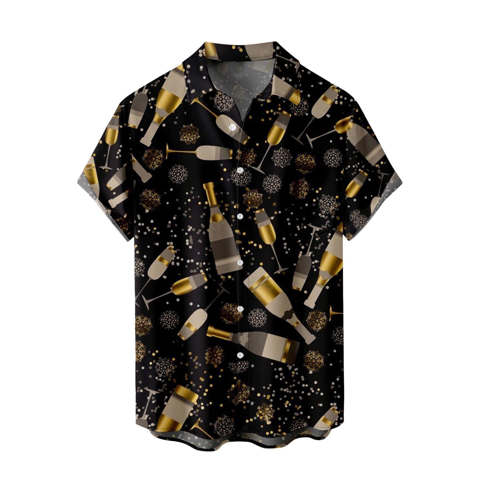 Casual Gradient Print Hawaiian Shirt