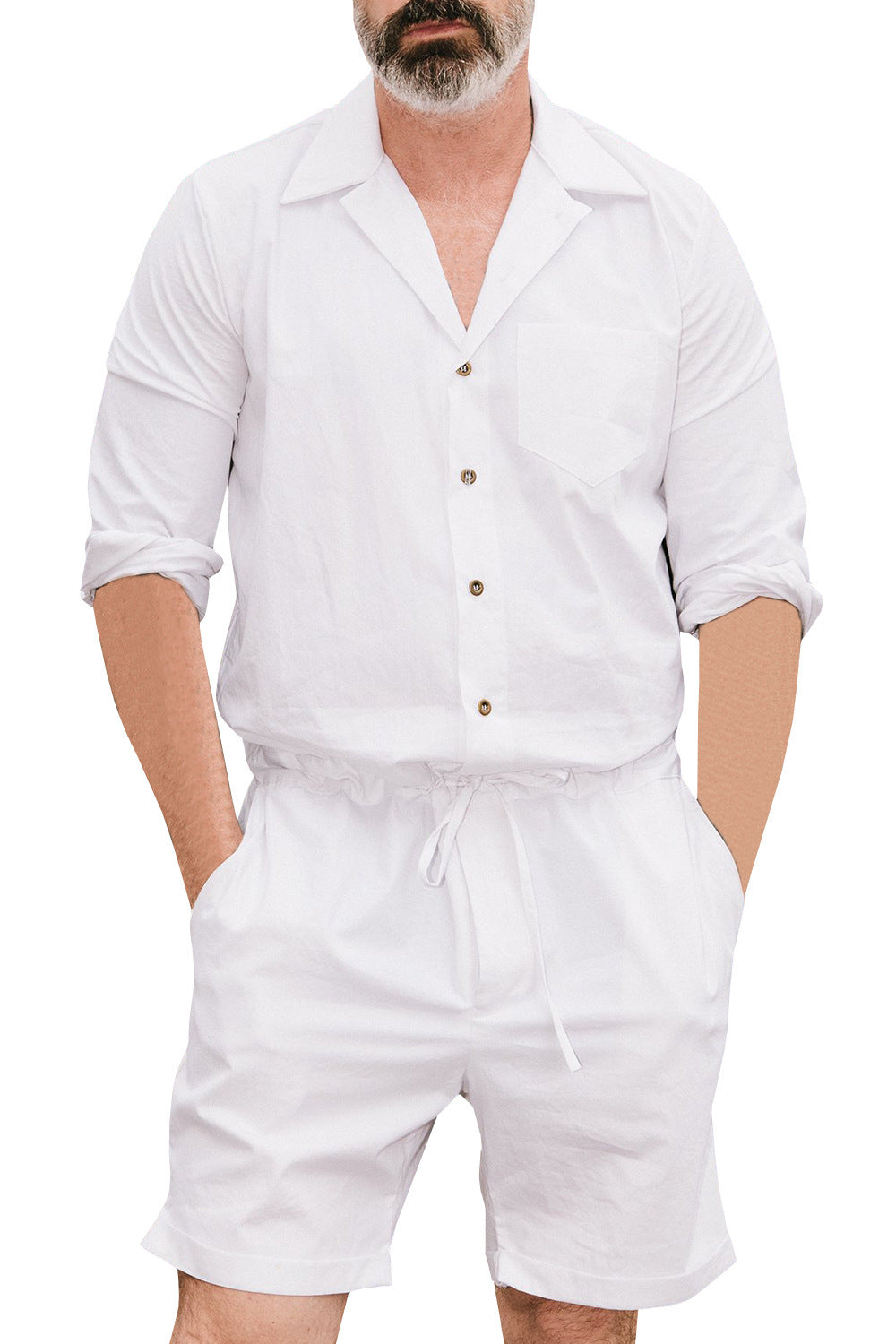 Men's Casual Suit Jumpsuit