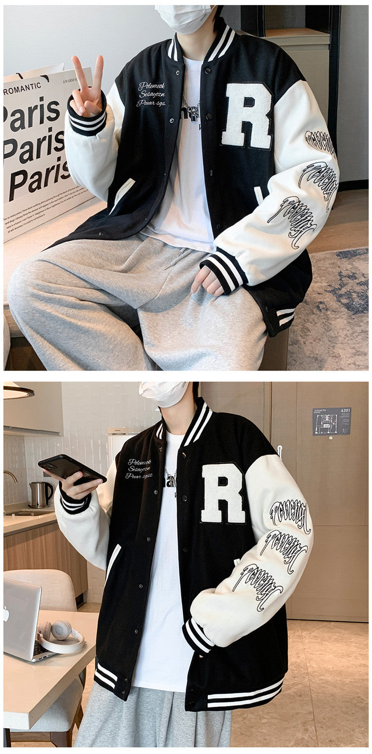 Sports Baseball Uniform Retro Casual Jacket