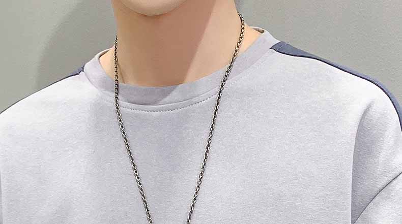 Men's Round Neck Casual Bottoming sweatshirt