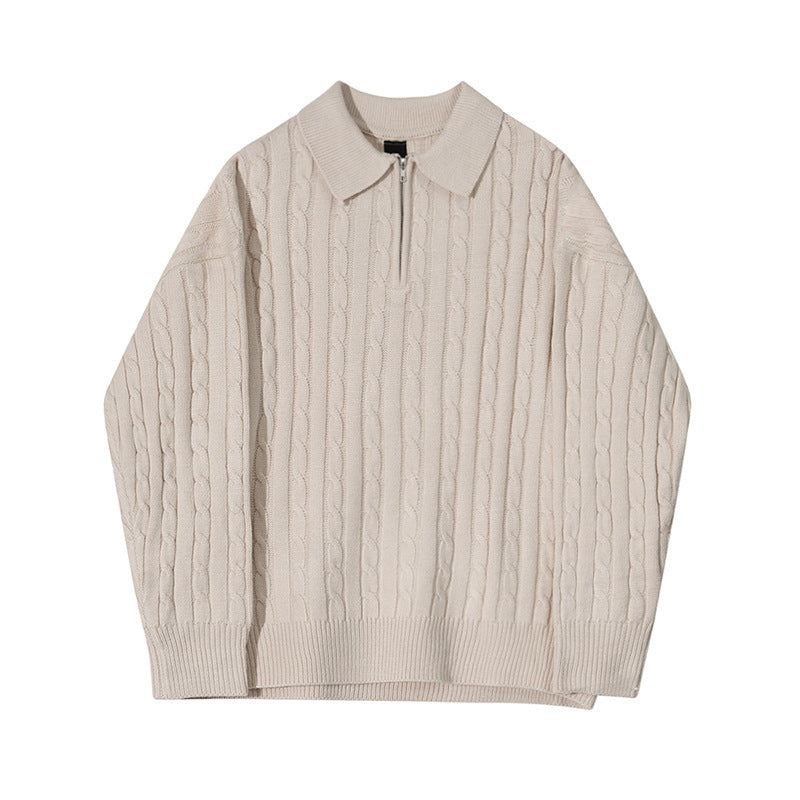 Pull à revers pour homme