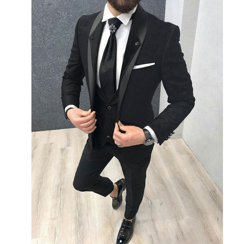 Three Piece wedding groom suit for men