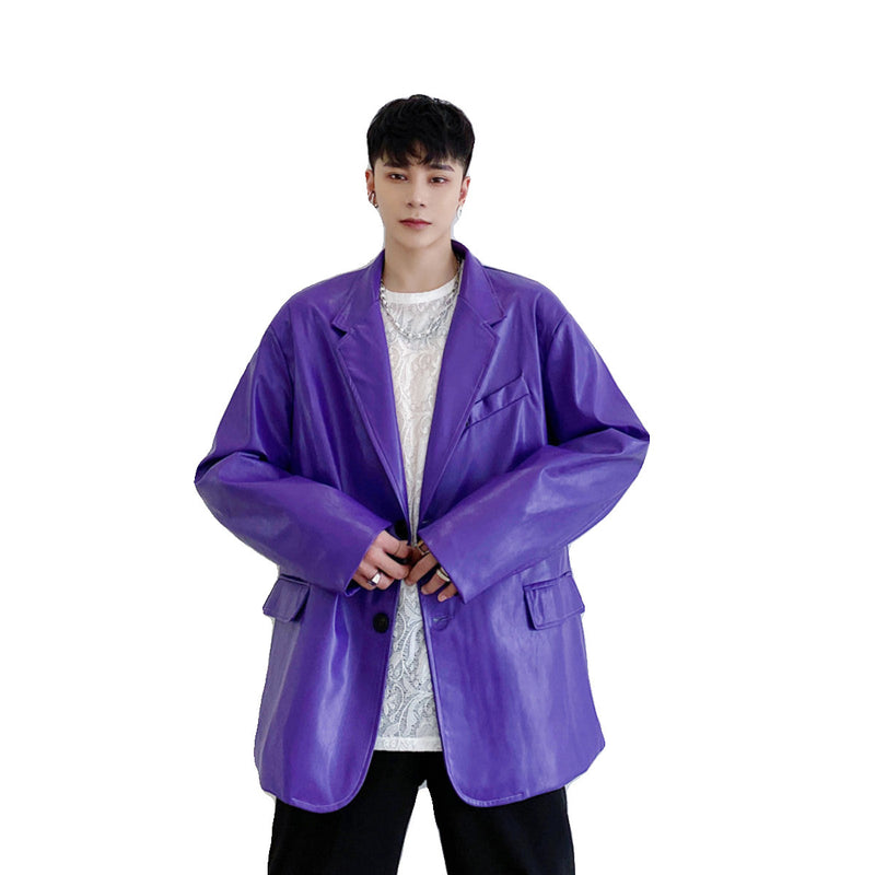 Korean Style Personalized Purple Coat