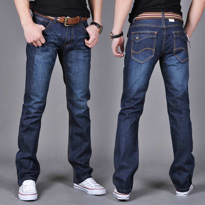 Winter Straight Slim Men's Jeans