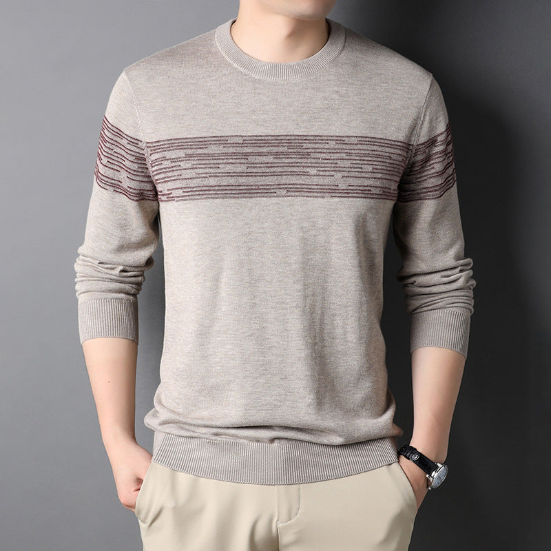 Long Sleeve Straight Men's Sweater