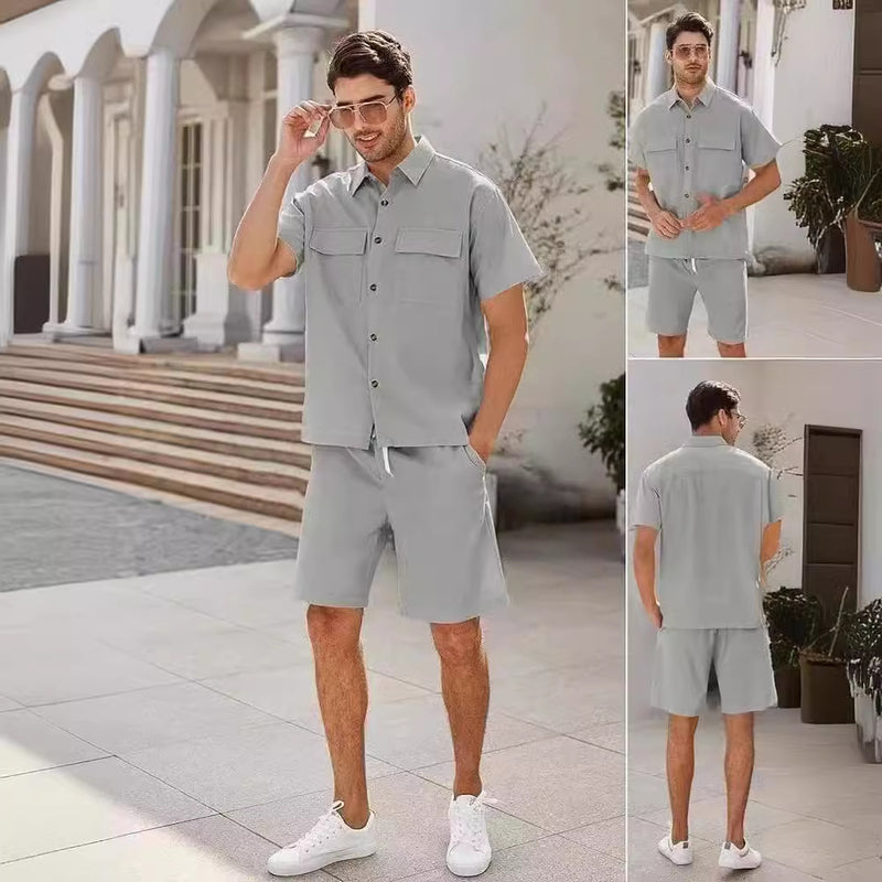 Sports And Leisure Suit Men's Short Sleeve Suit