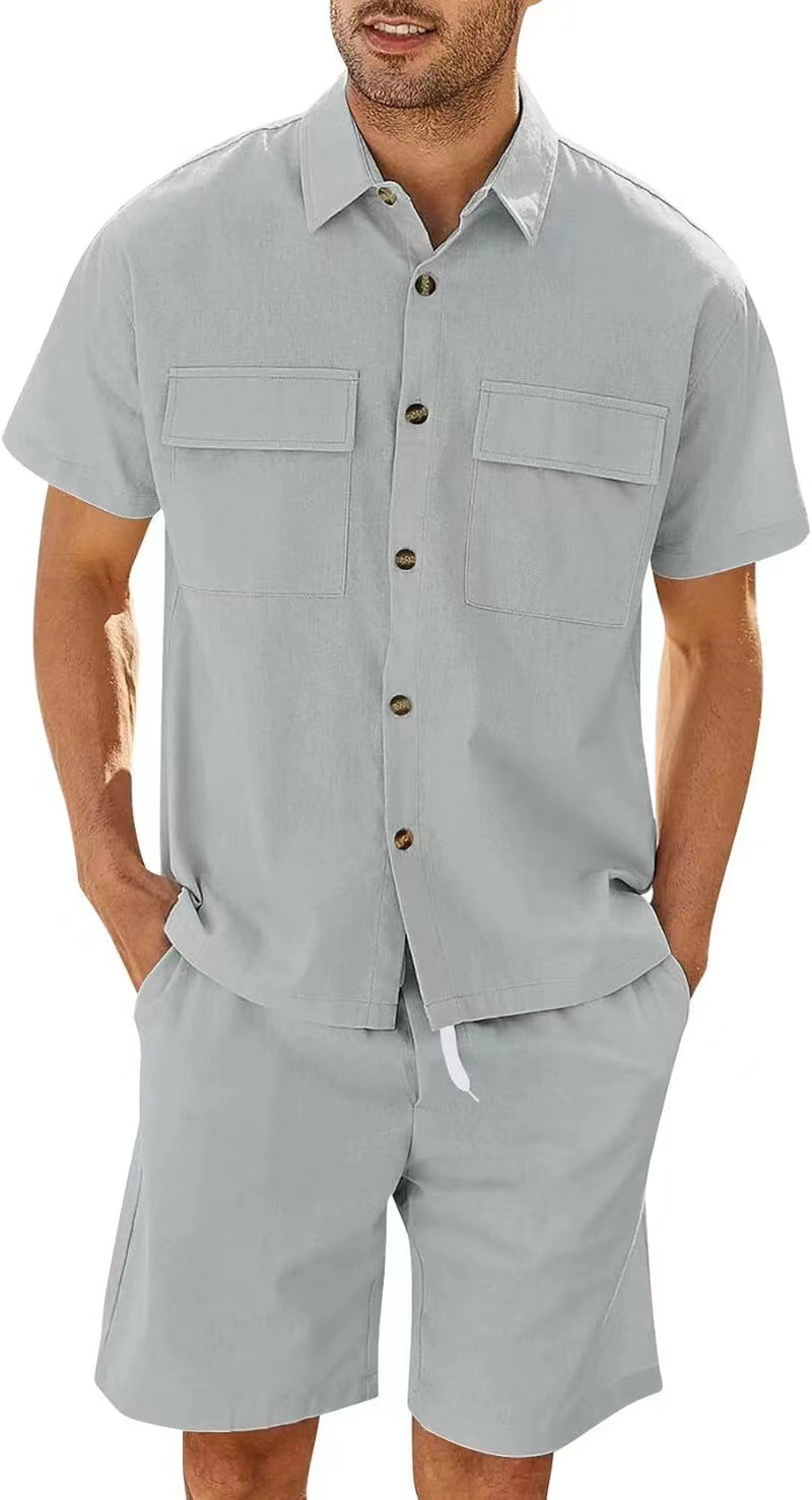 Sports And Leisure Suit Men's Short Sleeve Suit