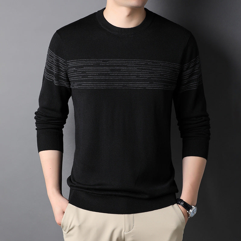 Long Sleeve Straight Men's Sweater