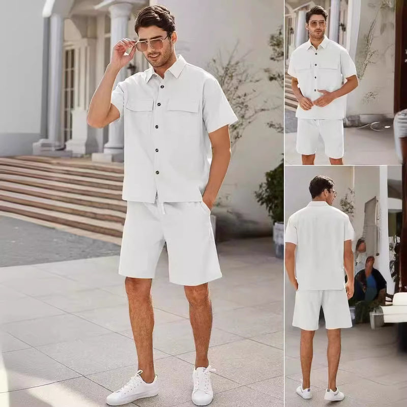 Sports And Leisure Suit Men's Short Sleeve Suit