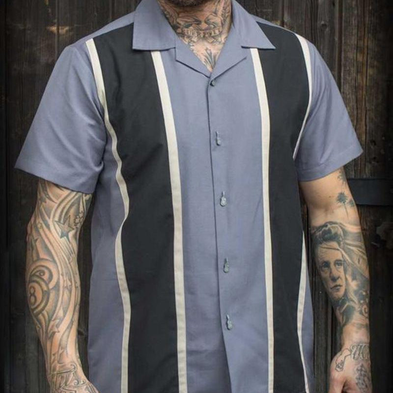 Lapel Cardigan Casual Short Sleeve shirt