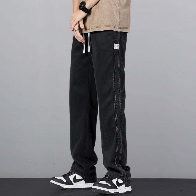 Men's Denim Loose Straight Trousers