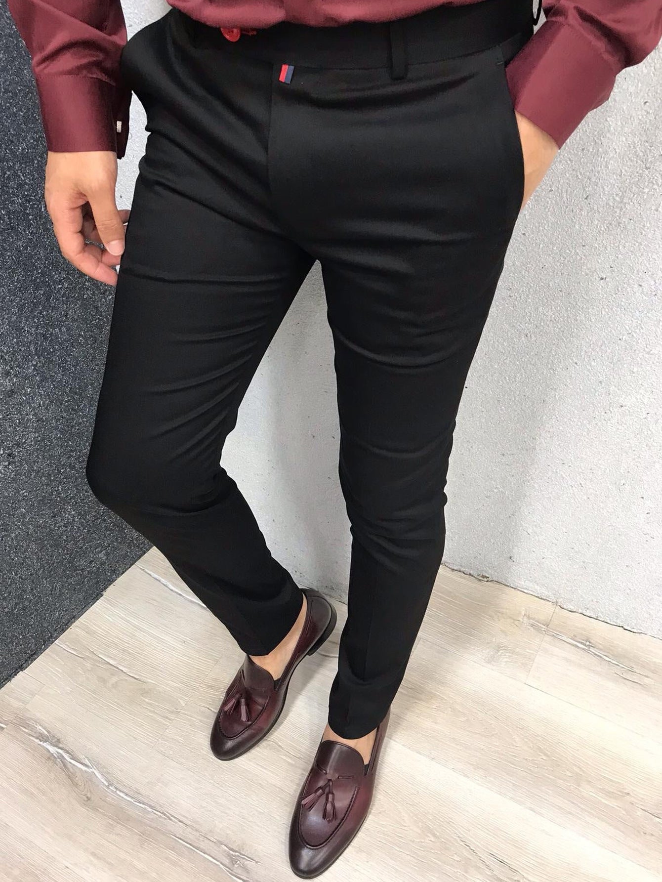 Men's Casual Tappered Formal Pants