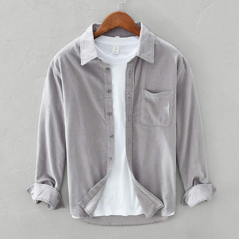 Men's Retro Corduroy Shirt