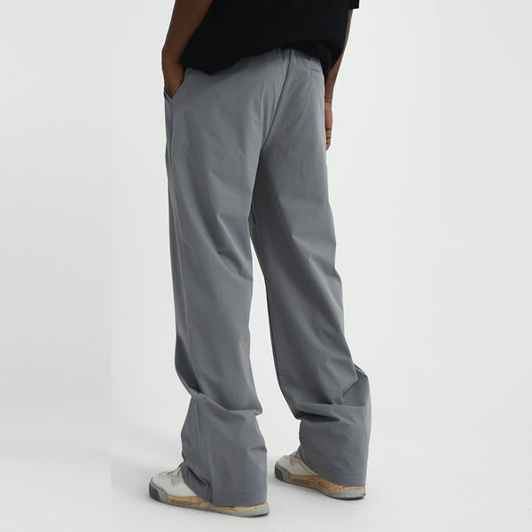 Men's Loose And Simple Solid Color Straight-leg Pants