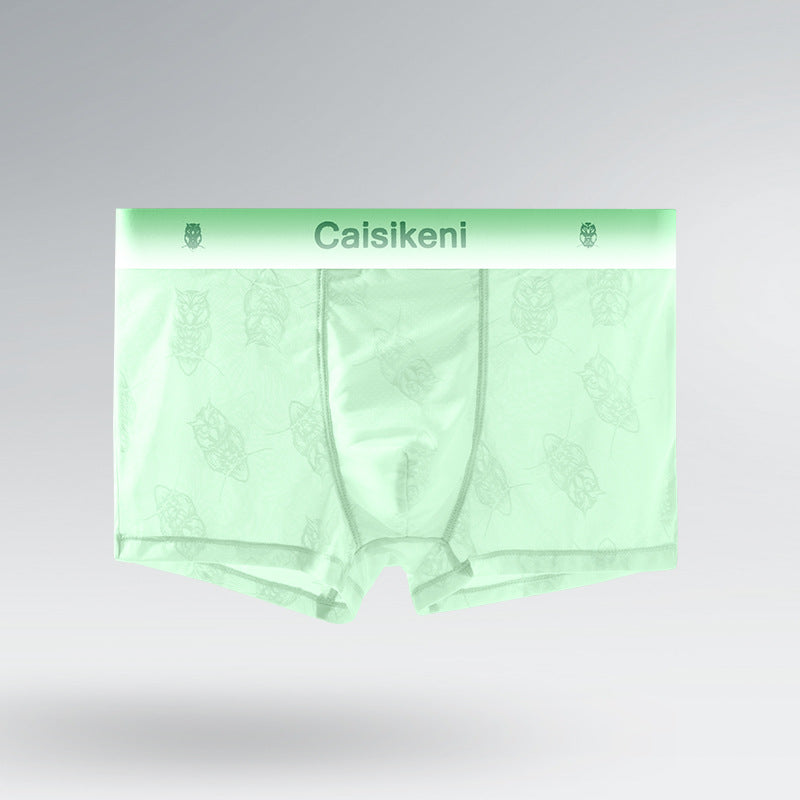 Summer Ice Silk Ultra-thin Breathable Mesh Boxers