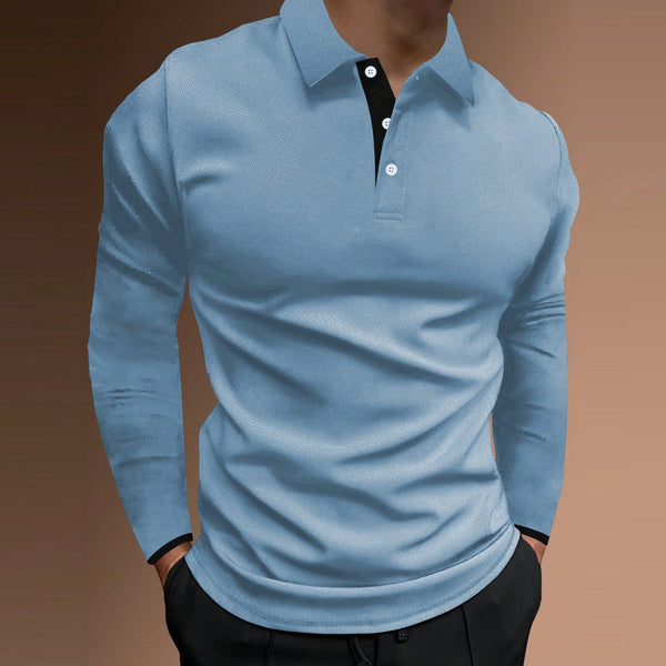 Sports Fitness Casual Stand Collar Stretch Vertical Bar Long Sleeve t-shirt