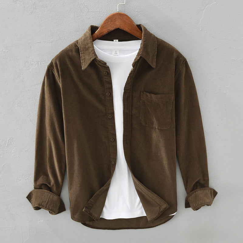 Men's Retro Corduroy Shirt