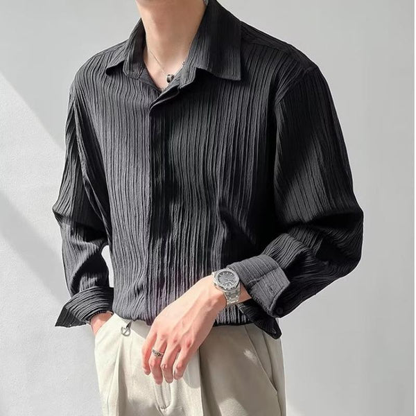 Men's Fashion Loose Casual Long Sleeve Shirt