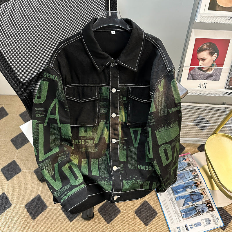 Printed Casual Long-sleeved Men's Jacket