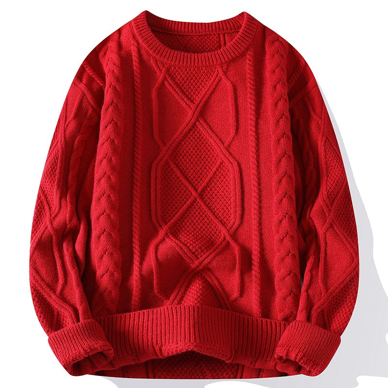 Maglione da uomo in maglia a pullover autunnale e invernale