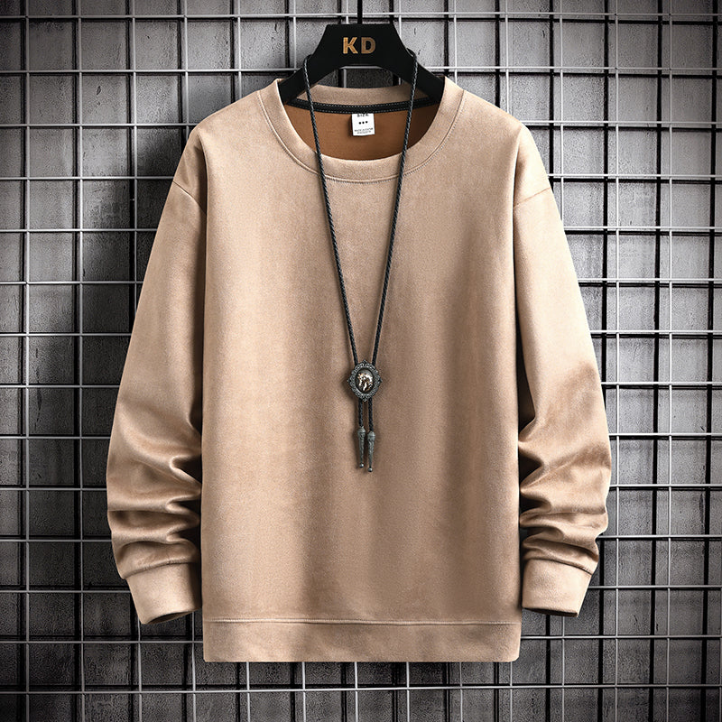 Spring And Autumn Suede Sweater Men's