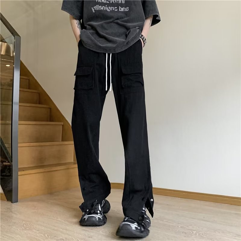 Mid-waist Casual Loose Trousers