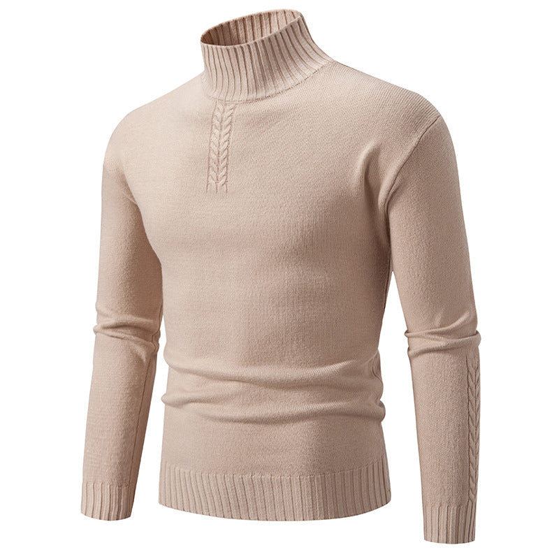 Maglione dolcevita slim-fit casual da uomo