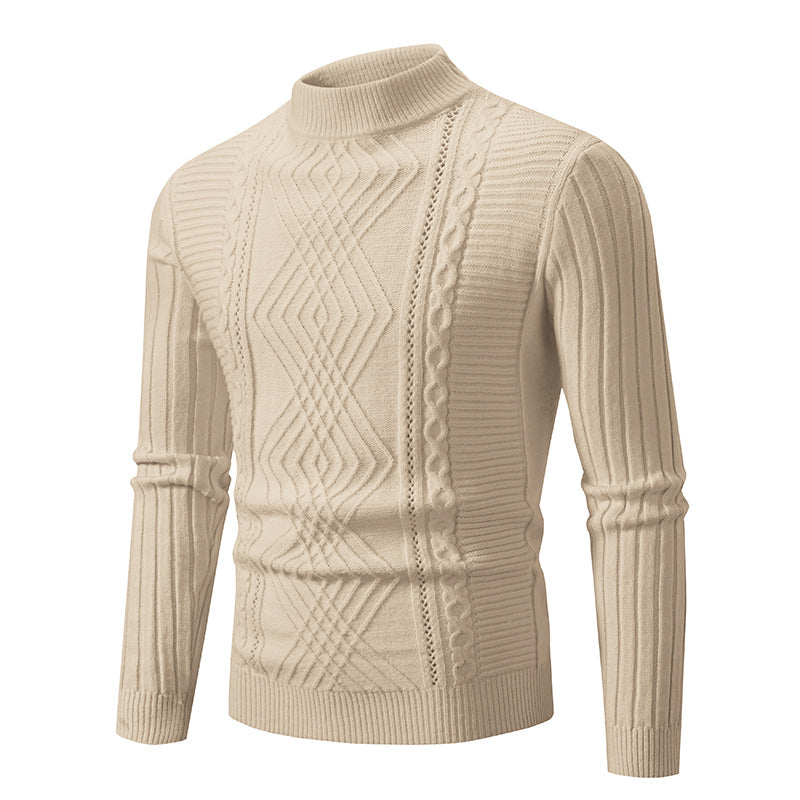 Men's Stand Collar Sweater