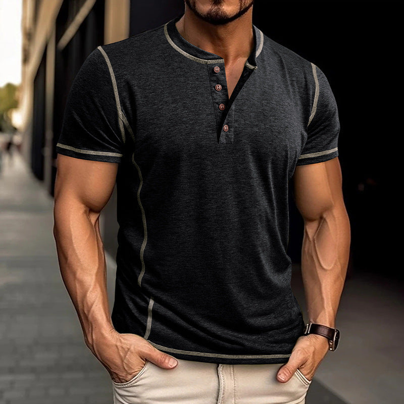 Short Sleeve Men's Round Neck T-shirt